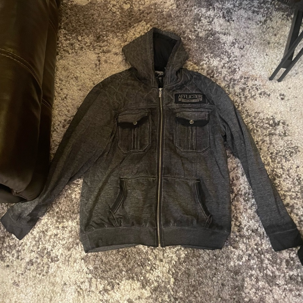 Men’s Affliction Zip up Hoodie
